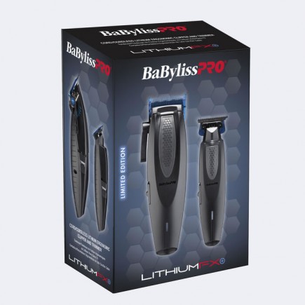 #FX73DUOCTMB BABYLISSPRO LITHIUMFX+ MATTE BLACK CLIPPER/TRIMMER COMBO