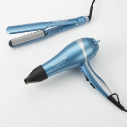 #BNTPP58UC BABYLISSPRO NANO TITANIUM IONIC DRYER & 1.5" STRAIGHTENER PREPACK