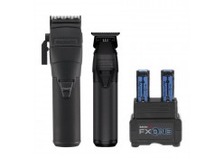 #FX1CTMBTO/FXC2BPPK BabylissPro FXONE BlackFX Clipper-Trimmer-Base+Batteries 
