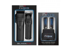 #FX1CTMBTO/FXC2BPPK BabylissPro FXONE BlackFX Clipper-Trimmer-Base+Batteries 