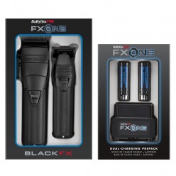 #FX1CTMBTO/FXC2BPPK BabylissPro FXONE BlackFX Clipper-Trimmer-Base+Batteries 