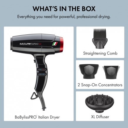 #BRAP2 BabylissPro High Speed Rapido 2.0 Dryer