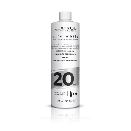 CLAIROL PURE WHITE 20 VOLUME 16 OZ