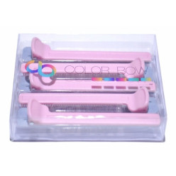 ColorBow Clip Comb Pink/Gray 5/pk