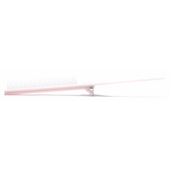 ColorBow Rat Tail Clip Comb Pink/White  2/pk
