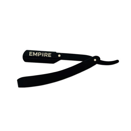 #EMP300 EMPIRE BLACK STEEL RAZOR W/ POUCH 