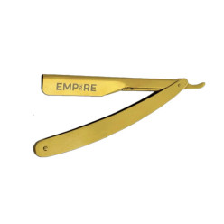 #EMP200 EMPIRE GOLD STEEL RAZOR W/ POUCH 
