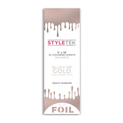 STYLETEK XL EMBOSSED FOIL SHEETS (ROSE GOLD)  5"x16"