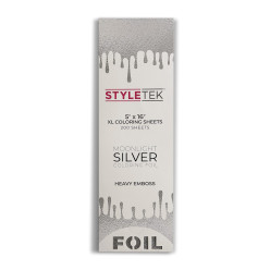 STYLETEK XL EMBOSSED FOIL SHEETS (SILVER) 5"x16"