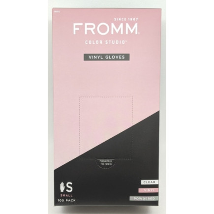 #D8015 FROMM COLOR STUDIO VINYL GLOVES 100/CT - SMALL