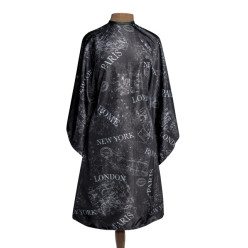 #NTA022 FROMM CITY MAP HAIRSTYLING CAPE