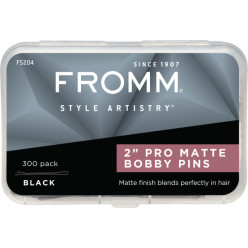 #F5204 PRO MATTE BOBBY PINS 2" (BLACK) 300PK