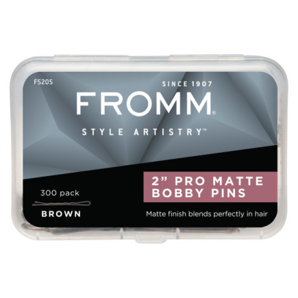 #F5205 PRO MATTE BOBBY PINS 2" (BROWN) 300PK