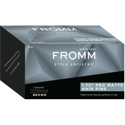 #F5268 PRO MATTE HAIR PINS 1.75" (BROWN)  1LB BOX