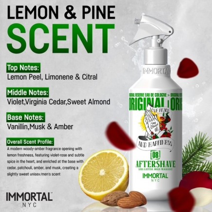 IMMORTAL STAY BLESSED 08 AFTERSHAVE COLOGNE 16.9OZ