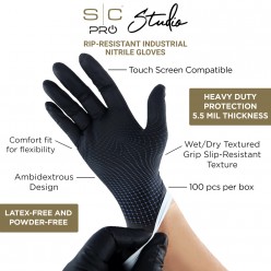 Stylecraft Pro Studio Black Nitrile Gloves Stylecraft Pro Studio Black Nitrile Gloves