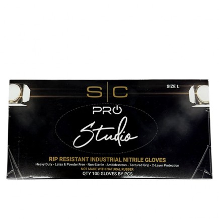 Stylecraft Pro Studio Black Nitrile Gloves Stylecraft Pro Studio Black Nitrile Gloves