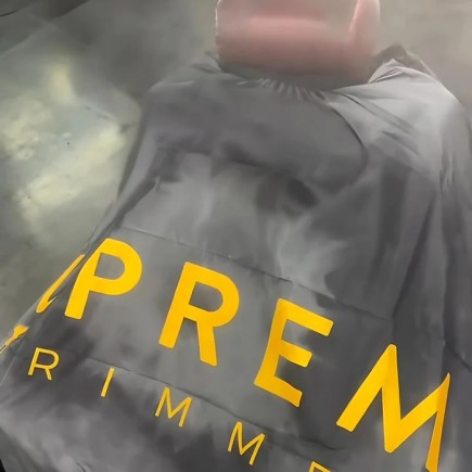#CAPE-4 Supreme Barber Cape - Smoke Ring