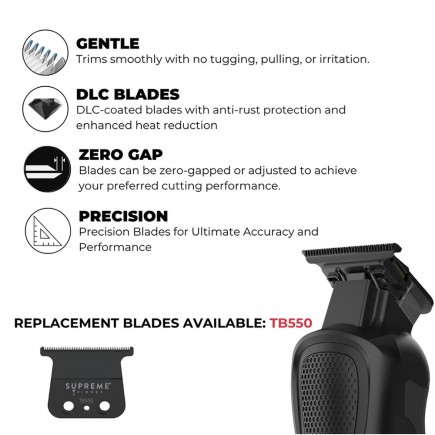 #ST800/BLACK Supreme Darkstar 82 Metal Trimmer