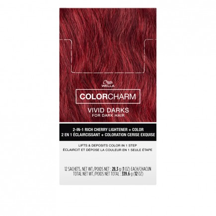 WELLA COLOR CHARM VIVID DARKS PIGMENTED LIGHTENER 1OZ-12PK WELLA COLOR CHARM VIVID DARKS PIGMENTED LIGHTENER 1OZ-12PK