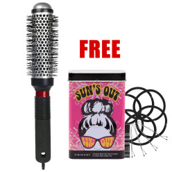#330 CRICKET TECHNIQUE THERMAL BRUSH 1-1/4" W/ FREE TIES & PINS TIN