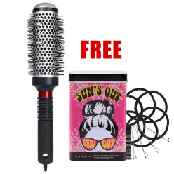 #350 CRICKET TECHNIQUE THERMAL BRUSH 1-1/2" W/ FREE TIES & PINS TIN